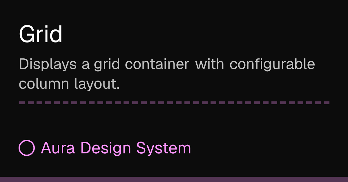 Grid - Aura Design System